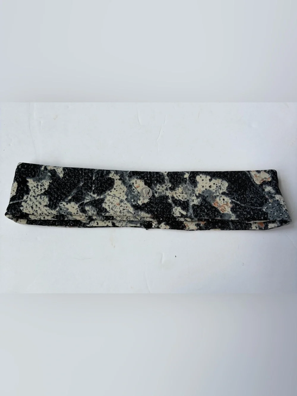 Lululemon Black & Charcoal Twist Headband + Speckled Blue/White Headband